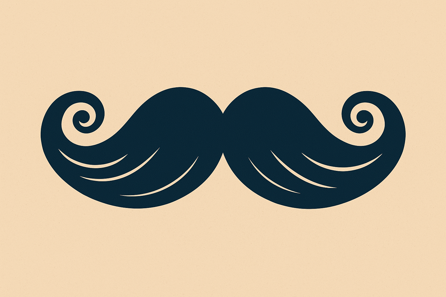 Gentleman's moustache illustration